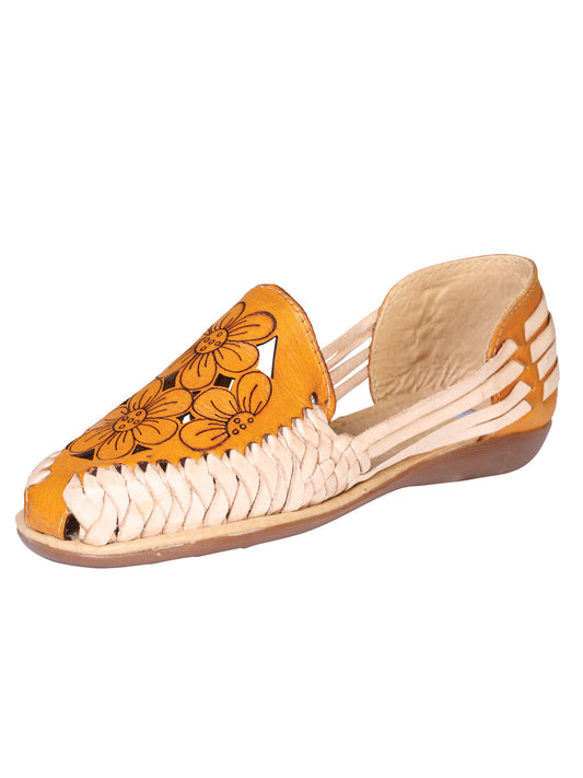 Mexicano Artesanal Sandalias Piel Natural 602364