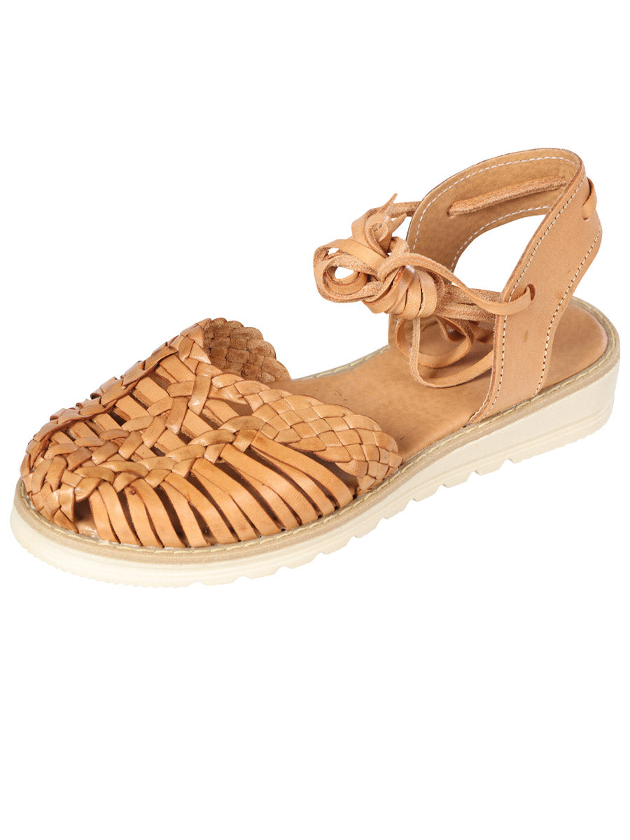 Huarache Mexico Artesanal Alpargata Tejida Piel Vacuno Natural 603315