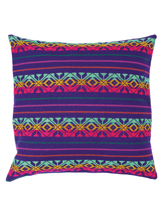 Articulo Hogar Mexico Artesanal Ccb-003 Cambaya 100% Acrilan Morado 603569