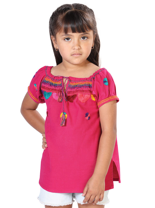 Blusa Mexico Artesanal Chamula 100% Algodón Fiuscha 603592