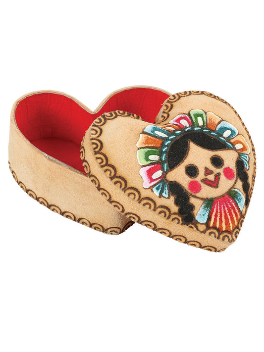 Adorno De Hogar Mexico Artesanal Alhajero-Lele Gamuza Natural 603695