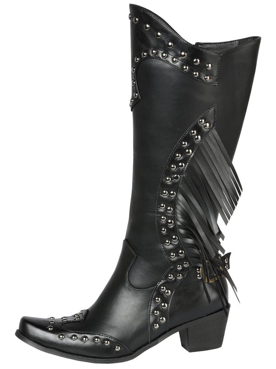 COWBOY BOOT  EL GENERAL WESTERN WEAR SYG-2751 CRAZY BLACK 702030
