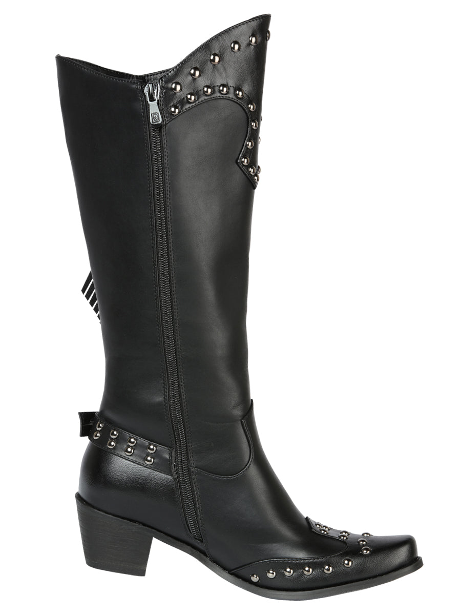 COWBOY BOOT  EL GENERAL WESTERN WEAR SYG-2751 CRAZY BLACK 702030