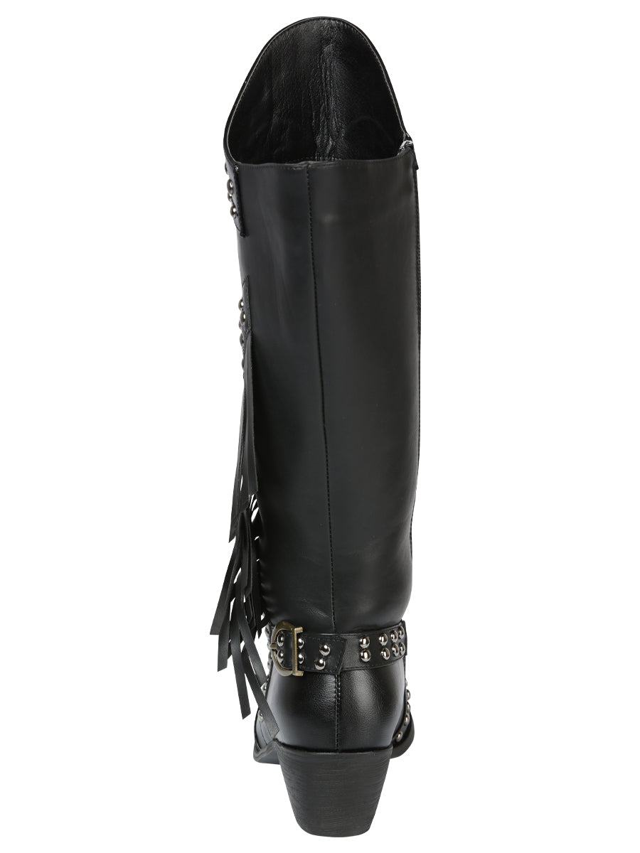 COWBOY BOOT  EL GENERAL WESTERN WEAR SYG-2751 CRAZY BLACK 702030