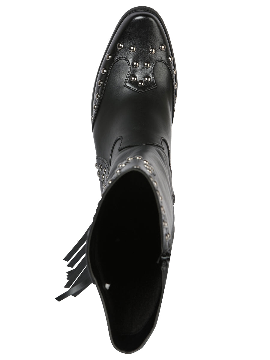 COWBOY BOOT  EL GENERAL WESTERN WEAR SYG-2751 CRAZY BLACK 702030