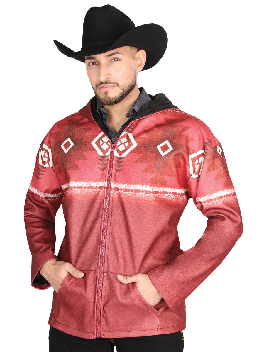 Chaqueta El General Western Wear Syg-2822 Tela Burdeos 702053