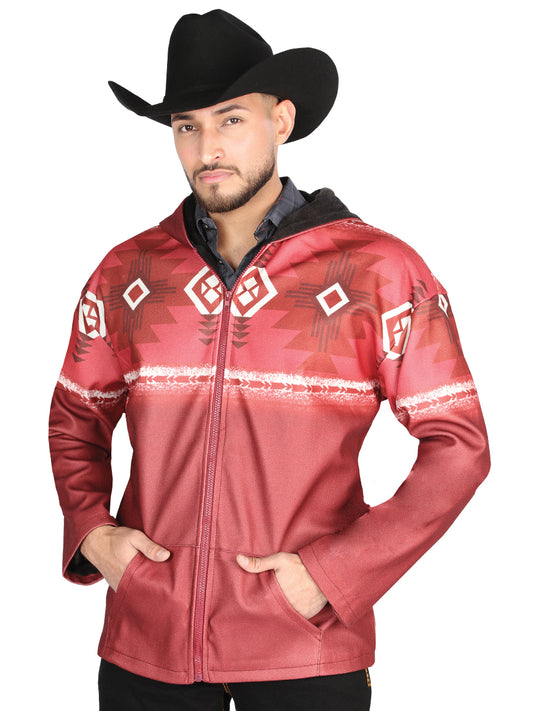 Chaqueta El General Western Wear Syg-2822 Tela Burdeos 702053