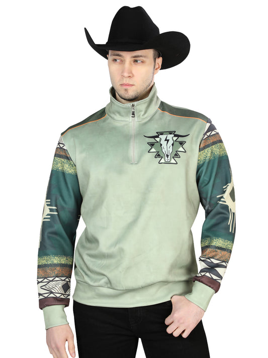 Chaqueta El General Western Wear Syg-2820 Tela Oliva 702054