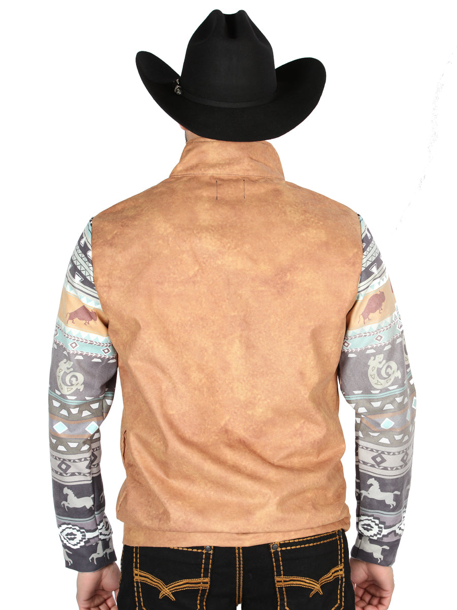 Chaqueta El General Western Wear Syg-2819 Tela Camel 702056