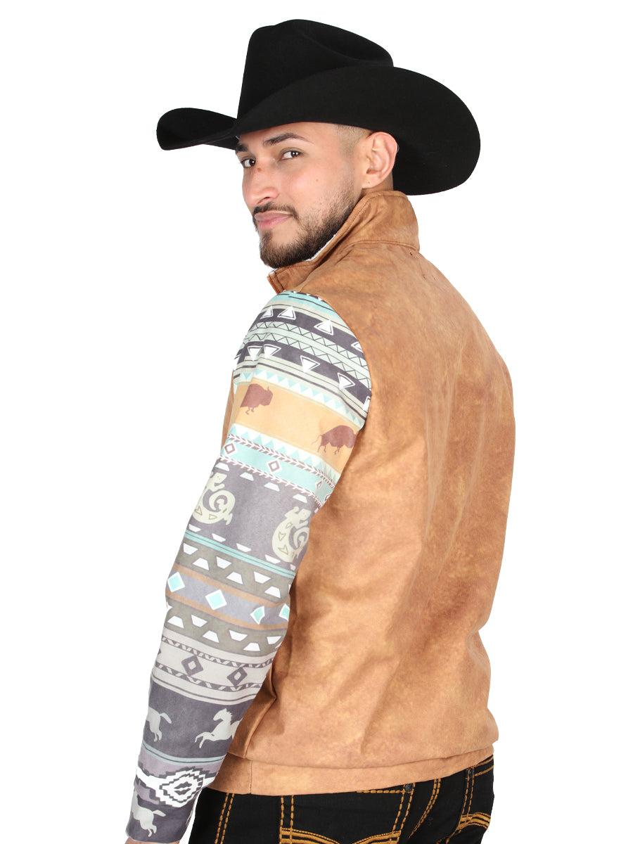 Chaqueta El General Western Wear Syg-2819 Tela Camel 702056