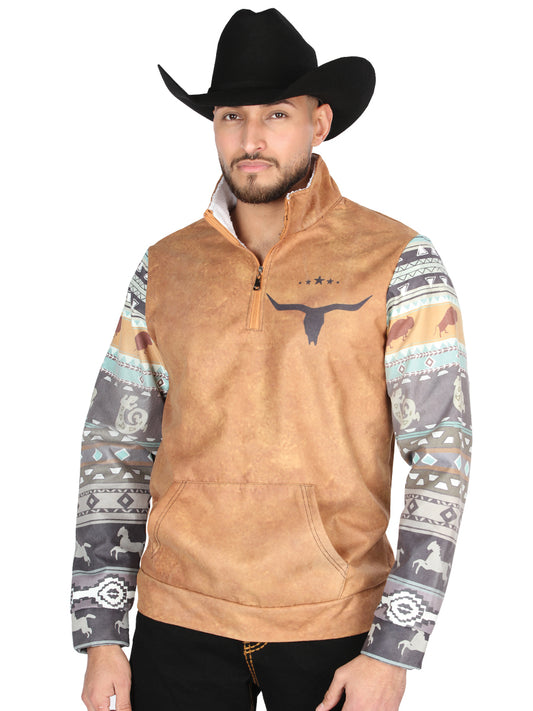 Chaqueta El General Western Wear Syg-2819 Tela Camel 702056