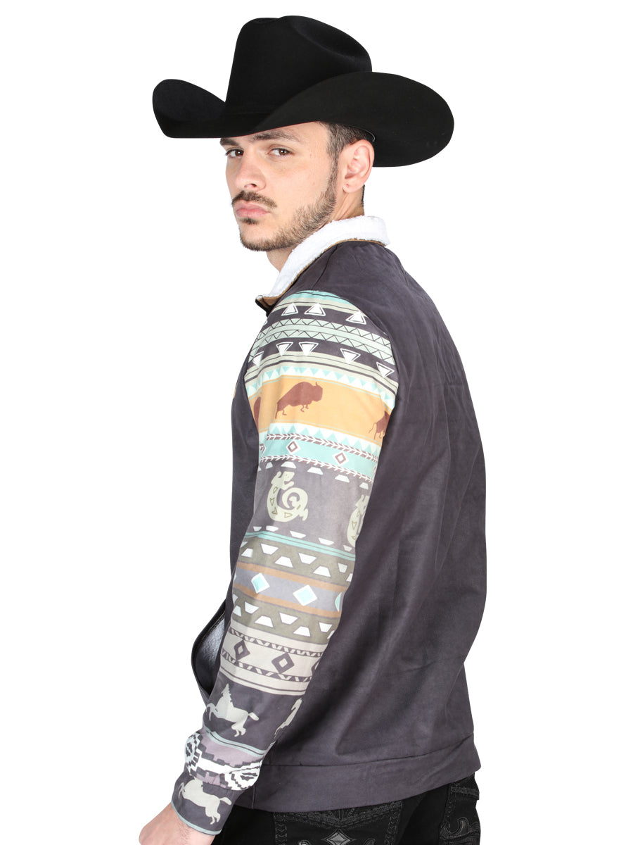 Chaqueta El General Western Wear Syg-2819 Tela Negra 702057