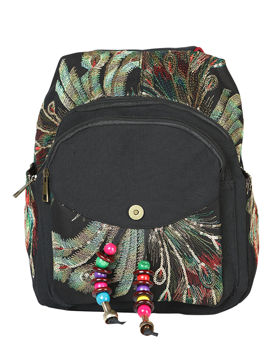 Bolsa Mochila El General Ac-163 Tela Negro 702180