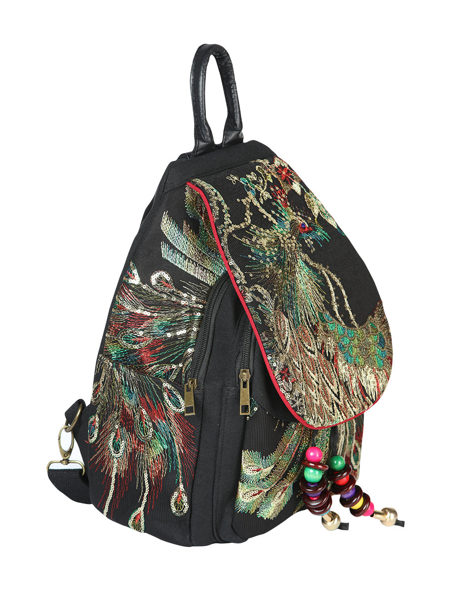 Bolsa Mochila El General Ac-163 Tela Negro 702180