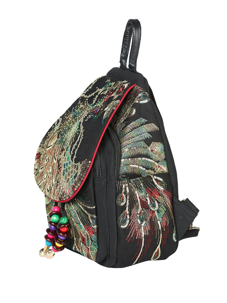 Bolsa Mochila El General Ac-163 Tela Negro 702180