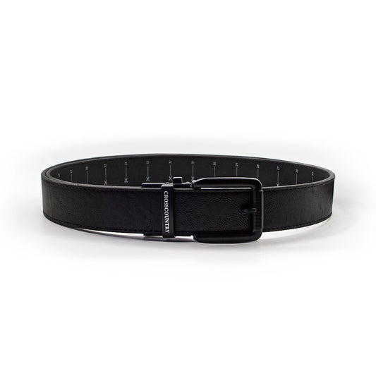 Cinturón Negro De Piel Recortable